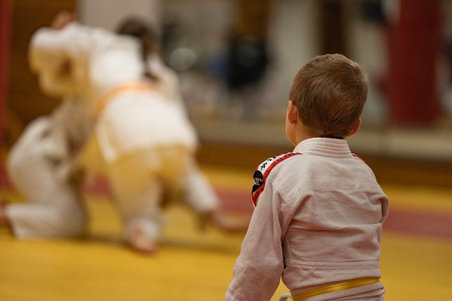 Dziecko na zajęciach judo